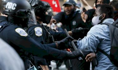 ABD ordusuna bağlı polisler Washington sokaklarına indi