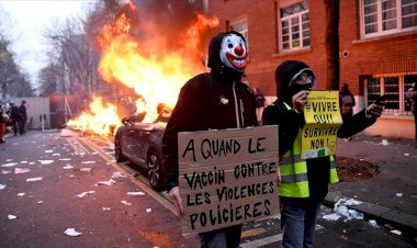 Fransa'da güvenlik yasa tasarısına karşı 'gergin' gösteriler