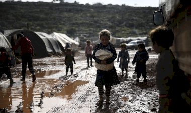 Afrin'de çadır kampı su bastı çok sayıda sığınmacı mağdur oldu