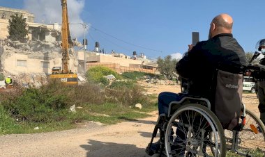 Terörist İsrail rejimi Filistinli engellinin evini 5. kez yıktı