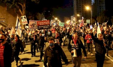 Binlerce İsrailliden Netanyahu karşıtı gösteri