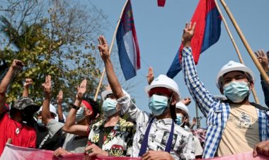 Myanmarlı aktivistler demokrasi tesis edilene kadar protestoları sürdürmekte kararlı