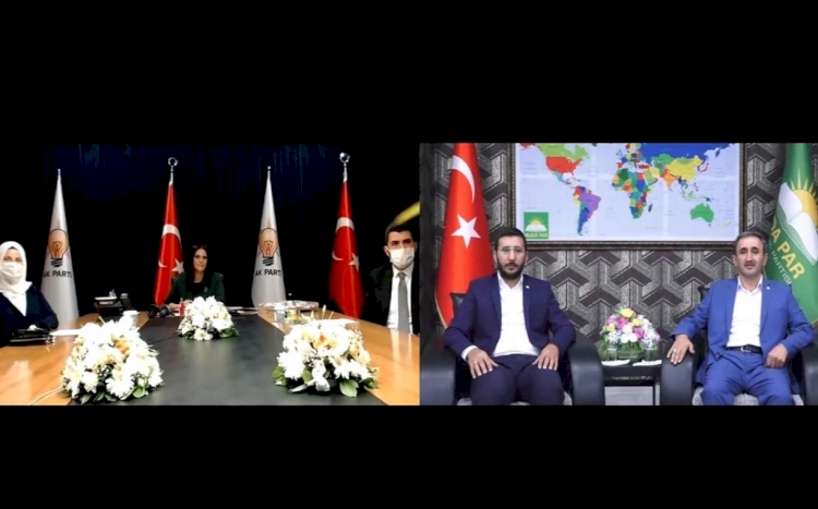 HÜDA PAR siyasi partilerle video konferans aracılığıyla bayramlaştı