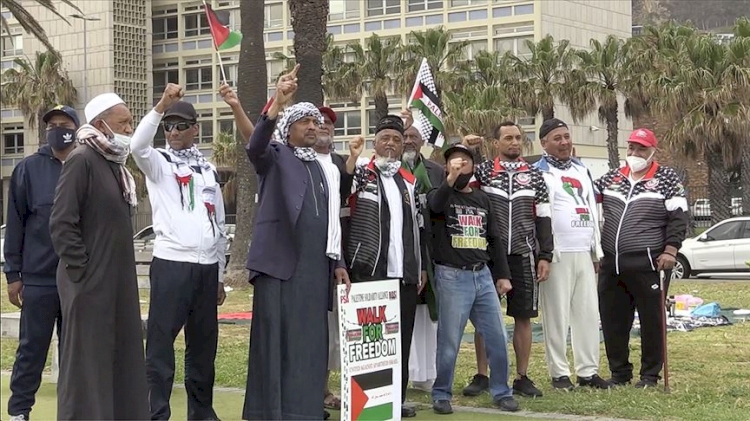 Güney Afrika'da Filistin'e destek yürüyüşü