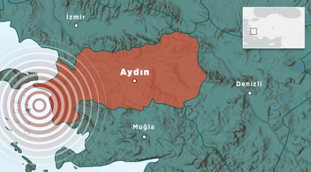 Kuşadası açıklarında 5,1 büyüklüğünde deprem