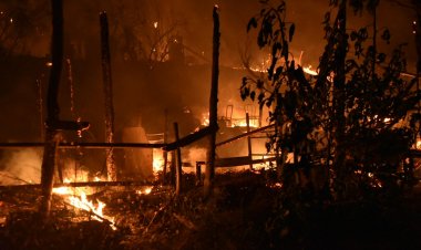 Yunanistan'daki sığınmacı kampında yangın
