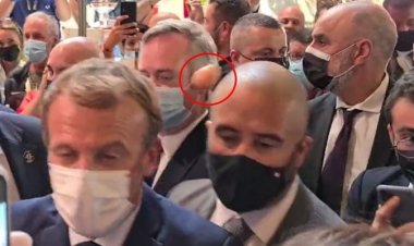 Macron'a yumurtalı saldırı!