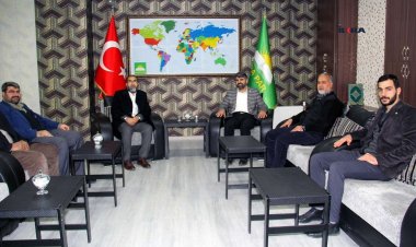 Afganistan Çeşmi Ümit Yardım kuruluşundan HÜDA PAR Diyarbakır İl Başkanlığına ziyaret