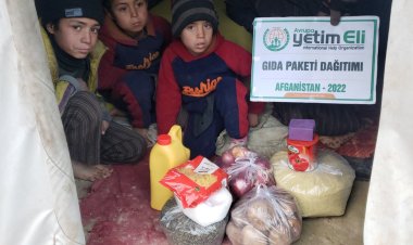 Avrupa Yetim Eli, Afganistan'da gıda paketi dağıttı