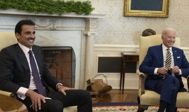 Biden ve Katar Emiri Al Sani Beyaz Saray'da görüştü