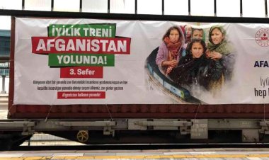 Afganistan'a yardım götüren 'İyilik Treni'nin üçüncüsü yola çıktı