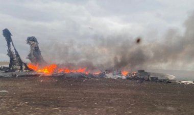 Harkiv'de Rus savaş uçağı düşürüldü