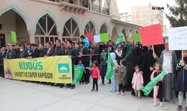 Mescid-i Aksa'ya yapılan saldırılar Van'da telin edildi