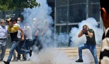 İşgal rejimi, yürüyüş yapan Filistinlilere saldırdı