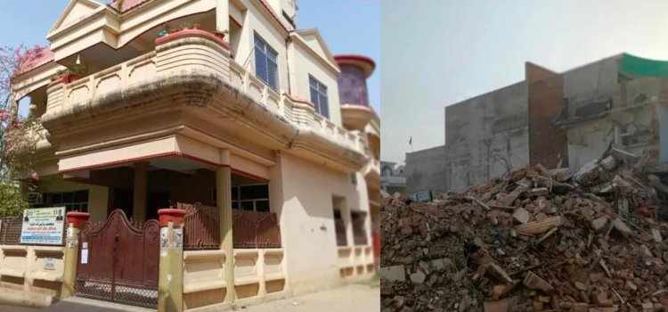 Siyonist işgalciyle yarışıyor! Hindu teröristler Müslümanların evini yıkmaya başladı