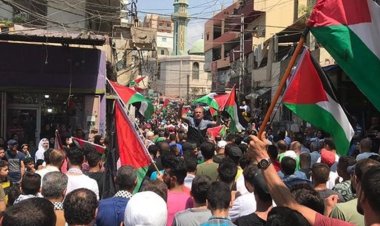 İşgal katliamlarını protesto için Lübnan mülteci kamplarında gösteriler