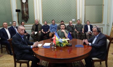 Erdoğan, Zelenskiy ve Guterres bir araya geldi