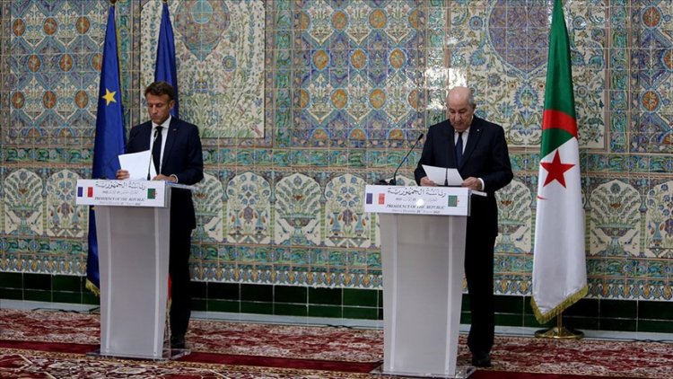 Cezayir, Macron'un ziyaretinde Fransızca yerine İngilizce kullandı