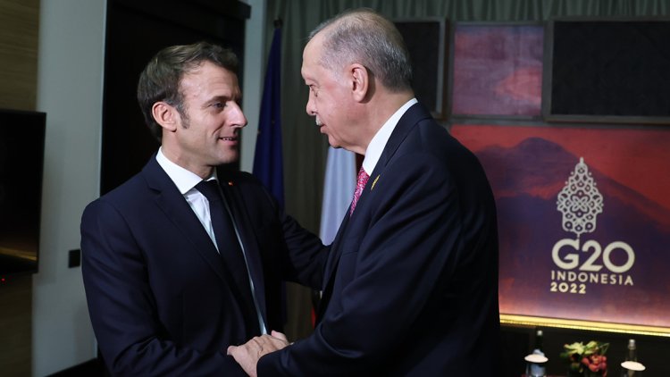 Erdoğan G20 Liderler Zirvesi'nde Fransa Cumhurbaşkanı Macron ile görüştü