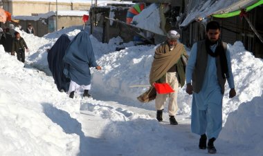 Afganistan'ın başkenti Kabil'e bu kışın en yoğun karı yağdı
