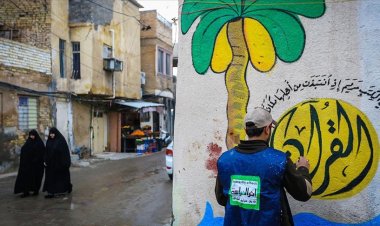 Iraklı ressamlardan anlamlı çalışma: Duvarları Kur'an-ı Kerim'den ayetler ile süslediler