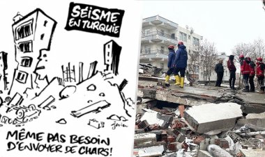 Charlie Hebdo'nun deprem karikatürü "faşist mizah" olarak değerlendirildi