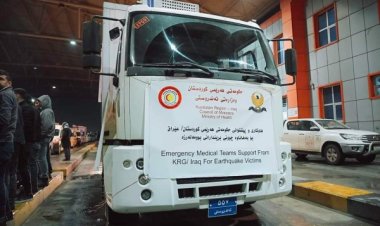 Irak Kürdistanı'ndan Türkiye ve Suriye'deki depremzedelere 32 tır yardım
