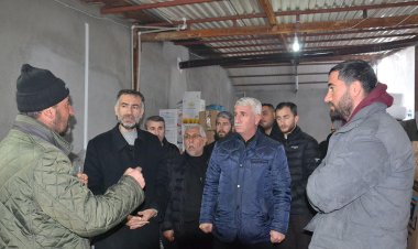 HÜDA PAR heyeti, Adıyaman'da depremzedelerle bir araya geldi