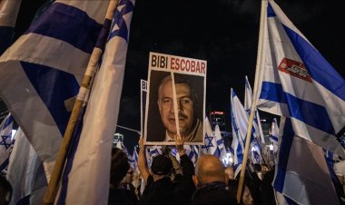 İşgalci katil Netanyahu’ya karşı protestolar devam ediyor