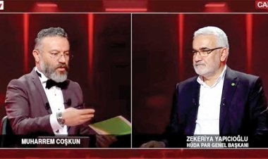 Yapıcıoğlu: Bizim için önemli olan noktalardan biri Mecliste HÜDA PAR’ın bir temsiliyeti olmasıdır