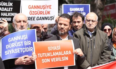 STK’lar Tunus Başkonsolosluğu önünde Gannuşi'ye özgürlük istedi