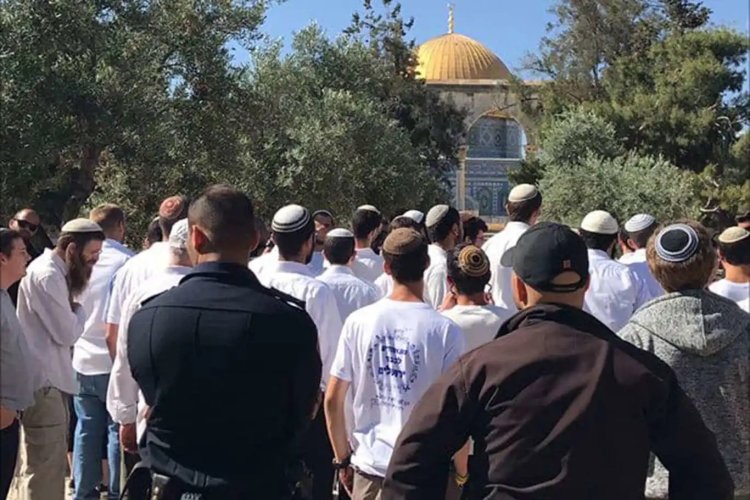 İşgalci Yahudilerden Mescid-i Aksa'ya Pesah Bayramı baskını