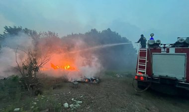 Kazakistan orman yangınıyla mücadele ediyor