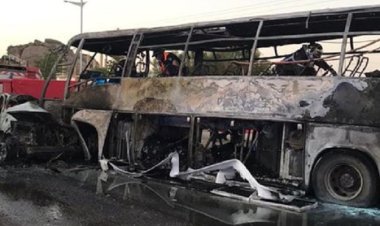 Cezayir'de yolcu otobüsü ile otomobil çarpıştı: 34 ölü