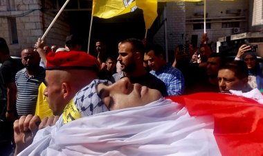 Nablus'ta şehid düşen Mısri son yolculuğuna uğurlandı