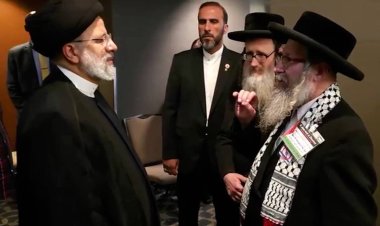 Siyonizm karşıtı Yahudiler BM konferansında İran Cumhurbaşkanı Reisi ile görüştüler