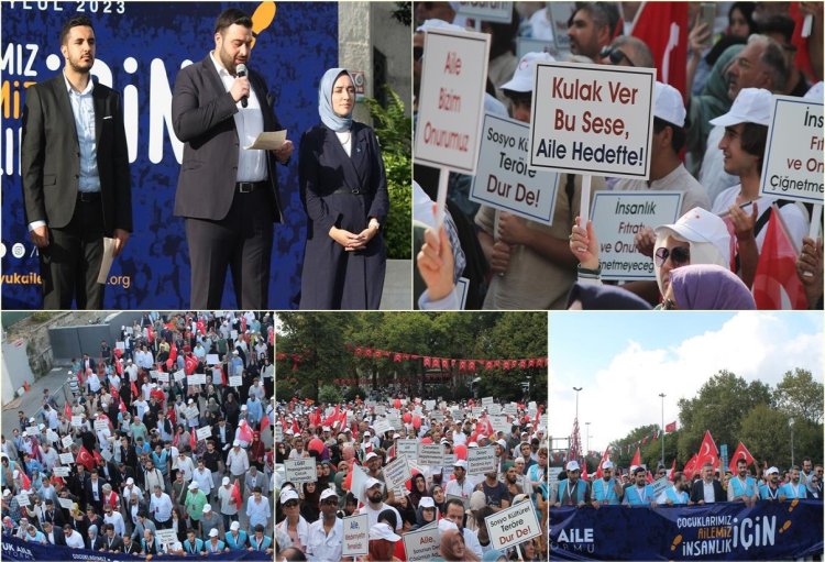 On binlerce kişi sapkınlığa dur demek için toplandı