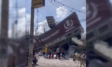 İşgalci terörist 100 bin kişinin ekmek temin ettiği fırını bombaladı