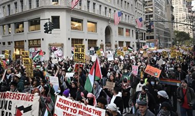 New York'ta Filistin'e destek yürüyüşü