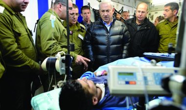 Siyonist bazı yaralı askerler, hastaneyi ziyaret eden Netanyahu ile görüşmeyi reddetti
