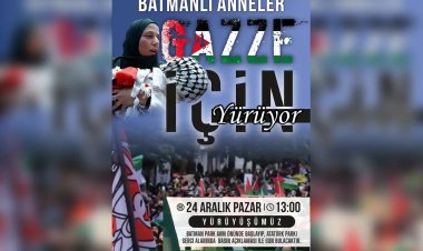 Batman'da anneler Gazze için yürüyecek