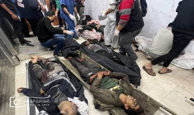 İşgalci İsrail hastane yakınını bombaladı: Onlarca şehid