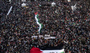 Washington'da Filistin'e dev destek gösterisi