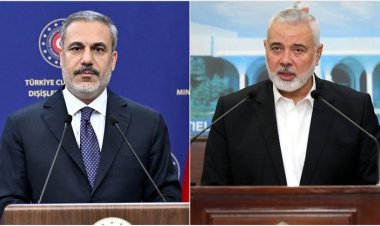 Hakan Fidan Hamas siyasi lideri Heniye ile görüştü