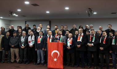 2 bine yakın STK, Başkentte "Gazze'de Soykırıma Dur De" temalı basın açıklaması yaptı