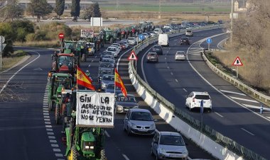 İspanya'da çiftçiler ülke genelinde trafiği felç eden protestolarını yoğunlaştırdı