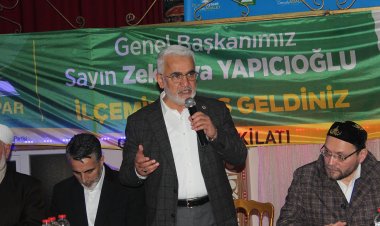 Yapıcıoğlu: Yeni bir merhaleyi geçmenin eşiğindeyiz