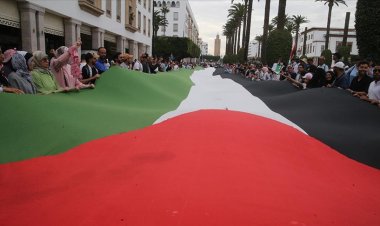 Fas'tan Gazze'ye destek gösterisi: "Filistin emanettir, normalleşme ihanettir"