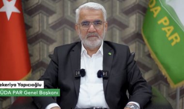 HÜDA PAR Genel Başkanı Zekeriya Yapıcıoğlu'ndan bayram mesajı: Kardeşliğimizin pekişmesine vesile olacak bir uyanış ve diriliş diliyorum