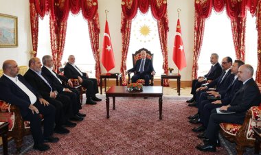 Erdoğan, Hamas heyetini kabul etti